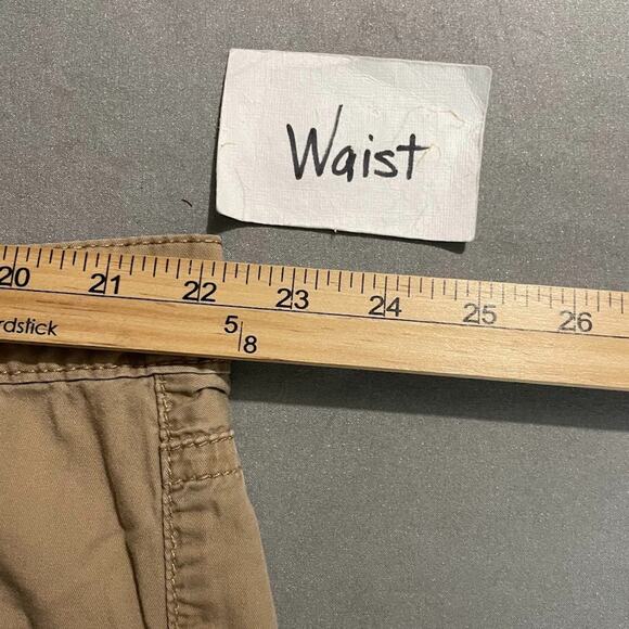 Cargo Bermuda Shorts Plus Size 22W Khaki Crop Pants Capris Utility Outdoors Y2K - Picture 6 of 10